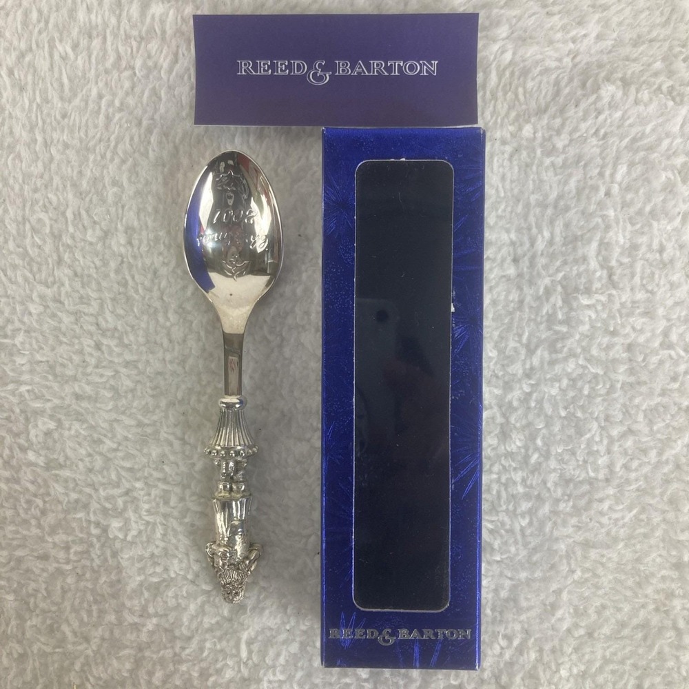 Reed and Barton 2001‎ Santa Spoon Kringle Christmas Silver Plated Keepsake